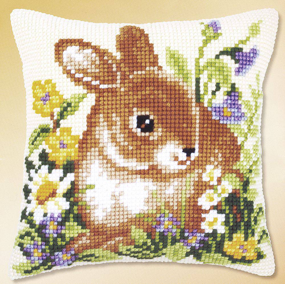 Изображение вышивки. Вервако 030880. Cross Stitch Vervaco. Вышивка крестиком. Подушки для вышивания крестиком.